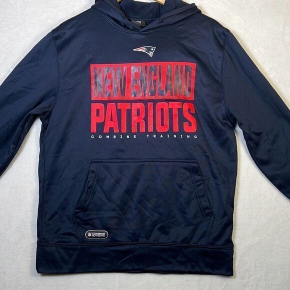 New Era‎ Men's New England Patriots Combine Offside Navy Hoodie - Men Medium NWT - Picture 1 of 8